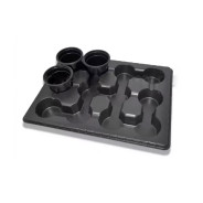 Транспортная кассета (поддон) для горшков 120х120 mm и 130х130 mm (405х405х60 mm)  ...PERFECTO LINEA КТ/12