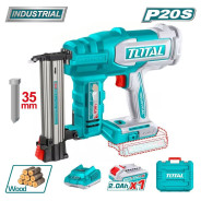 Пистолет гвоздезабивной аккумуляторный, 20В, 1АКБ 2,0 А/ч,   ...TOTAL TCBNLI2008