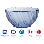Салатник стеклянный, 225 mm, серия Beau Rivage Marine  DURALEX 2003BF03A1111
