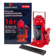 Домкрат бутылочный 16т (h min 225мм, h max 430мм)  EVERFORCE EF-T91604