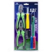 Набор инстр. 12пр.(биты:PH1,2,3,SL4,5,6мм,отвертка-битодержатель 120мм,отвертки:PH0х65мм,SL3х65мм,но...Помощник 555