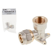 Колено вн.-шт. 1/2"x16 mm  AV Engineering AVE309012