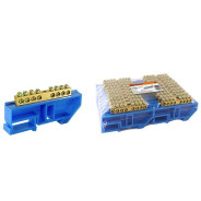 Шина "N" нулевая с изолятором на DIN-рейку 8x12мм стойка бол. 8 групп  ...TDM SQ0801-0031