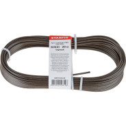 Трос стальной в ПВХ М3(2) DIN 3055 черный (моток 20 м)  STARFIX SMP-15143-20
