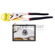 Пассатижи переставные  сантехнические с мелким шагом и  кнопкой фиксации CR-V 12"-300мм  ...Partner PA-02008-12