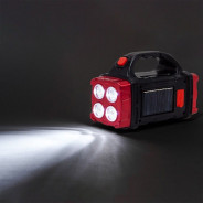 Фонарь ручной аккумуляторный с функцией повербанка и солнечной панелью (4 реж. работы, аккум. 1500мА...Forsage F-EL1106S