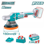 Полировальная машина, 20В, 1АКБ 4,0 А/ч,150 мм, TOTAL TAPLI20151