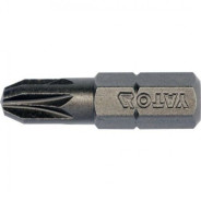Бита PZ1х25mm 1/4" (10шт) S2 HRC58-61  YATO YT-78134