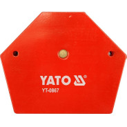 Фиксатор магнитный для сварочных рабор 111х136мм max 34кг  YATO YT-0867