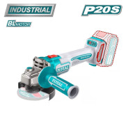 Углошлифмашина аккумуляторная,  20В, БЕЗ АКБ, 3000/8000 об.мин, 115 мм,    ...TOTAL TAGLI211156