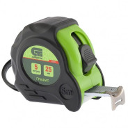 Рулетка Графит, обрезиненный корпус, амортизатор, 5 м х 25 мм  ...Сибртех 32532