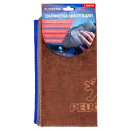 Салфетка чистящая микрофибра с логотипом 30*30 см (3шт/уп)  ...Forsage F-NHE33 PEUGEOT