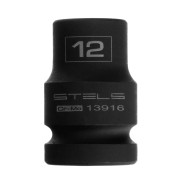 Головка ударная шестигранная, 12 mm, 1/2", CrMo  Stels 13916