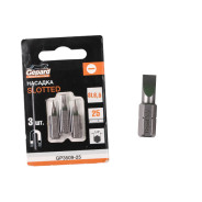 Насадка шлицевая SL6.5 25mm 3шт (бита Slotted сталь S2 магнитная)  ...GEPARD GP3509-25