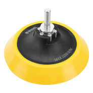 Тарелка опорная для дрели и УШМ с липучкой, 115 mm, мягкая, с адаптером c М14 на d8 Denzel ...DENZEL 76247