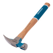 Молоток-гвоздодер,560 г, угол 75, магнит, обрезиненная рукоятка AMERICAN HICKORY  ...Gross 10419