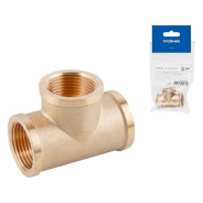 Тройник 1/2" вн.-вн.-вн., (инд.упак.)  AV Engineering AVE306001L