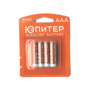 Батарейка AAA LR03 1.5V alkaline 4шт  ЮПИТЕР JP2102