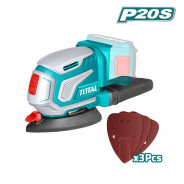 Дельташлифовальная машина аккумуляторная, 20В,  БЕЗ АКБ, 125мм,  13000 об.м.,  ...TOTAL TDSLI2051