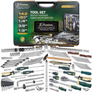 Набор инструментов в пластиковом кейсе (142+6 предметов) RockFORCE ...Rock FORCE RF-41421-5 GOLD