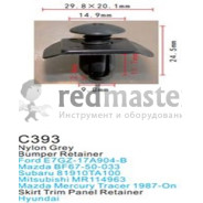 Клипса для крепления внутренней обшивки а/м Субару пластиковая (100шт/уп.)  ...Forsage C0393(Subaru)