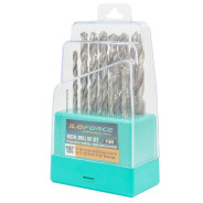 Сверла по металлу, набор 19пр. (1-10мм)  ILOforce IF-41604