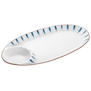 Блюдо керамическое, 33х17.5х2.8 см, серия MARINE  PERFECTO LINEA 17-103301