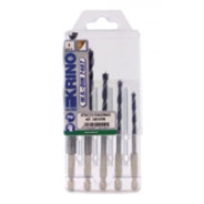 Сверла по дереву 4-5-6-8-10mm 1/4" набор 5пр.  Krino 5010700