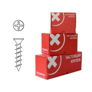 Саморез оконный 4.1х40 mm белый цинк, крупная резьба, острый (500 шт)  ...STARFIX SMC2-39928-500