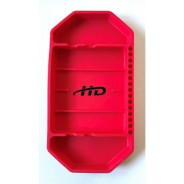 Лоток силиконовый для деталей 142х270х25 мм, цвет красный  H-D HD-083140R
