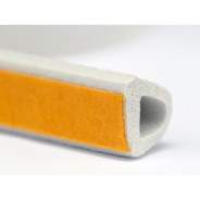 Уплотнитель для окон и дверей тип D 9х7.4mm/100м (белый)  VOREL 76757