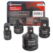 Набор адаптеров ударных 4пр(3/8"(F)x1/2"(M),1/2"(F)x3/8"(M),1/2"(F)x3/4&quo...FORCEKRAFT FK-4048MPB