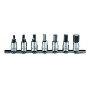 Набор бит дюймовых HEX 1/4" , 7пр. на планке  Force 2073S