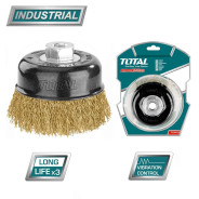Щетка проволочная чашечная 75 мм  TOTAL TAC31035