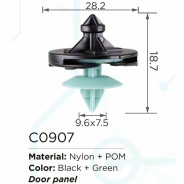 Клипса для крепления внутренней обшивки а/м европейских а/м/ Фиат  ...Forsage C0907(European car/Fiat)