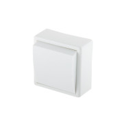 Выключатель 1 клавишный, открытый, до 6А, белый, Эконом, А1 6-116,  ...ЮПИТЕР JP7421-01