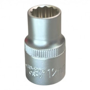 Головка торцевая 1/2" 12гр. 12мм, L38 мм, CrV  H-D HD-1274