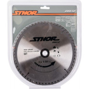 Диск пильный с напаянными зубцами из твердых сплавов 210/30 60Т  8832...STHOR 08832