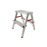 Лестница-стремянка алюминиевая двухсторонняя 44см, 2 ступени, 1.9кг  ...STARTUL ST9941-02