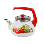 Чайник стальной эмалированный, 2.2 л, серия Урожай (диаметр 11.5 см, высота 12 см)  ...PERFECTO LINEA 52-881122