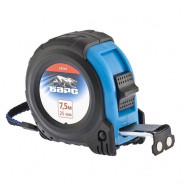 Рулетка Вектор 7.5 м х 25 мм, утолщенное полотно, магнитный зацеп, обрезиненный корпус  ...Барс 32543