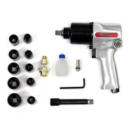 Пневмогайковерт 1/2" 569Нм с головками  ECO AIW-600