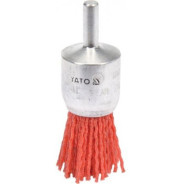 Щётка-крацовка "Кисть" 25мм со стержнем (нейлон)  YATO YT-47780