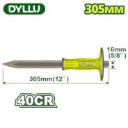 Зубило 305x16x4мм с протектором  DYLLU DTCC2313