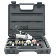 Пневмомашинка зачистная с набором камней 6мм  SUMAKE ST-7732МК