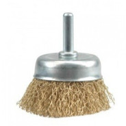 Щётка-крацовка чашечная мягкая 50mm со стержнем  6987VOREL 06987