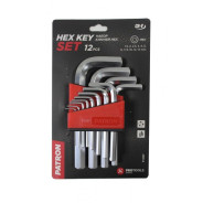 Набор ключей Г-образных 6-гранных 12 пр. (1.5 - 14 мм.)  Patron P-5127