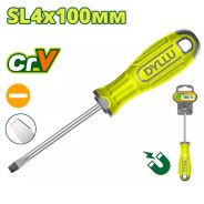 Отвертка шлицевая SL4 100мм  DYLLU DTSD1244