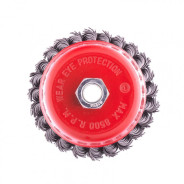 Щетка для УШМ, 100 мм, М14, Чашка, крученая проволока 0.58 мм  ...Matrix 74623