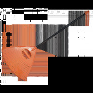 Грабли веерные пластмассовые  630 мм. 26 зубцов с металлическим черенком  ...BRADAS KT-CXGH26-M